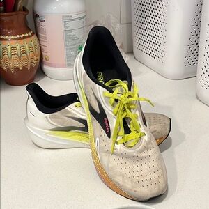 Brooks Running Shoes with Yellow Accents
